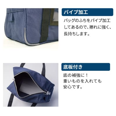 鍵付きセキュリティバッグ A4用 ネイビーの画像04