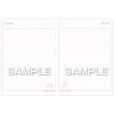 ニャンコ先生ルーズリーフ B5サイズ／手招きの画像01