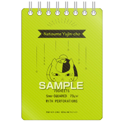 劇場版 夏目友人帳 ニャンコ先生のA7リングメモ／グリーンの画像01