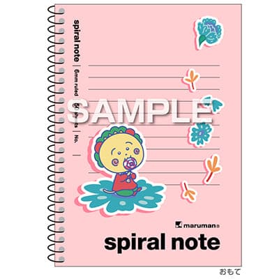 コジコジ Flower Break Time スパイラルノート（A6サイズ）／ピンクの画像