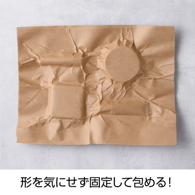 テープのいらない梱包紙 クラフト Thank you! (ネコポス対応サイズ)の画像04