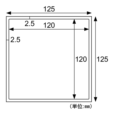 YAG/ファイバー レーザマーカー専用ラベル マット・シルバー 1面の画像02