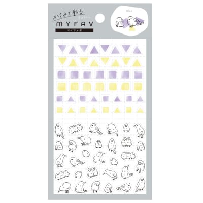 MYFAV かさねて彩るデコシール いろんなトリたちの画像01