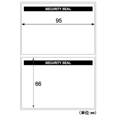 開封防止セキュリティシール 2面 紙タイプの画像02