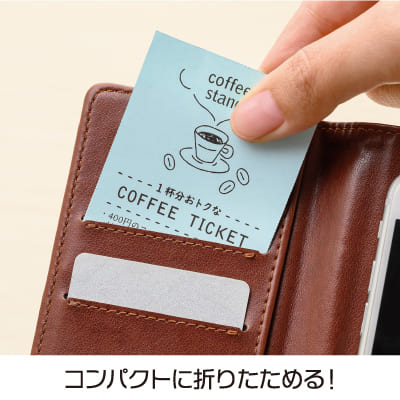 自分で作れるチケット・回数券 6枚綴り ペールブルーの画像06