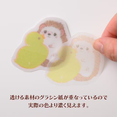 グラシン半透明ふせん 「レトロフセン」 いちご飴チンチラの画像04