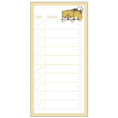 立つふせん パン派の豆柴／ToDoの画像02