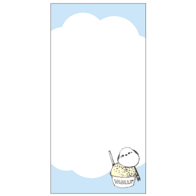 立つふせん アイス屋のシマエナガ／フリースペースの画像02