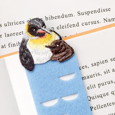 ANIMAL BOOKMARKER 刺繍しおり ペンギンの画像02