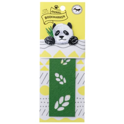 ANIMAL BOOKMARKER 刺繍しおり ジャイアントパンダの画像