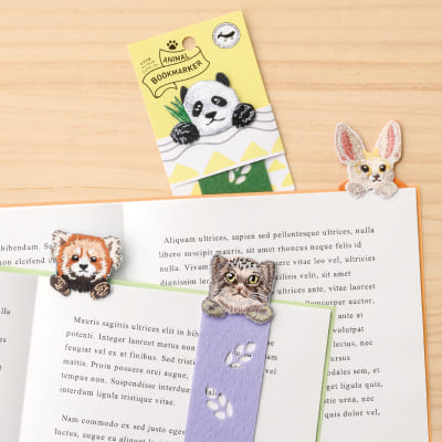 ANIMAL BOOKMARKER 刺繍しおり フェネックの画像03