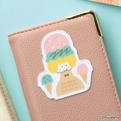 mizutama 刺繍ワッペンシール アイスガールの画像02