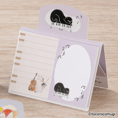 立つふせんBIG きまぐれ音楽会にゃんこ／罫線 ＆ フリースペースの画像03
