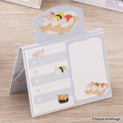 立つふせんBIG ほっぺた落ちるお寿司にゃんこ／To Do ＆ フリースペースの画像03