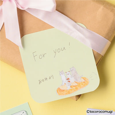 しっかり貼れるピタふせん M（メモタイプ）／トコロコムギ 出発進行！バゲットにゃんこの画像03