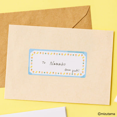 mizutama ちょい書きシール 長方形 フレームの画像03