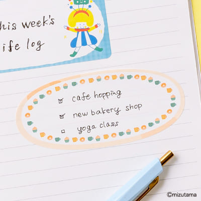 mizutama ちょい書きシール だ円 フレームの画像03