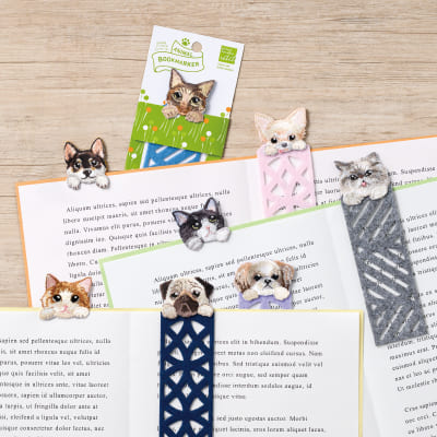 ANIMAL BOOKMARKER 刺繍しおり パグの画像03