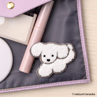 てらおかなつみ 刺繍ワッペンシール はねるいぬの画像02