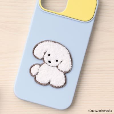 てらおかなつみ 刺繍ワッペンシール おすわりいぬの画像02