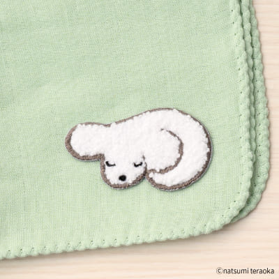 てらおかなつみ 刺繍ワッペンシール おやすみいぬの画像02