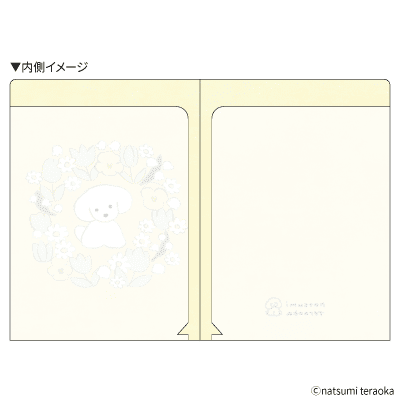 てらおかなつみ A5ダブルポケットクリアファイル お花の画像02