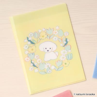 てらおかなつみ A5ダブルポケットクリアファイル お花の画像03